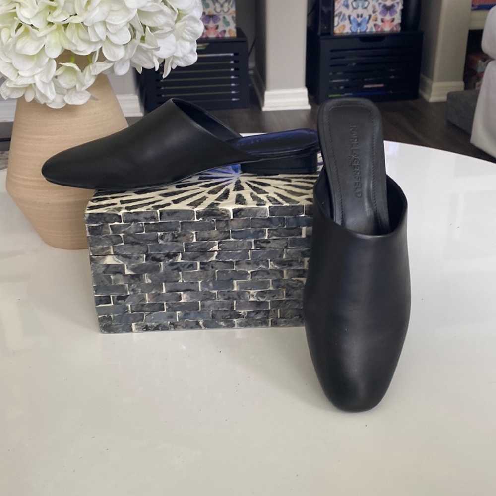 Karl Lagerfeld Paris Mules NWOT